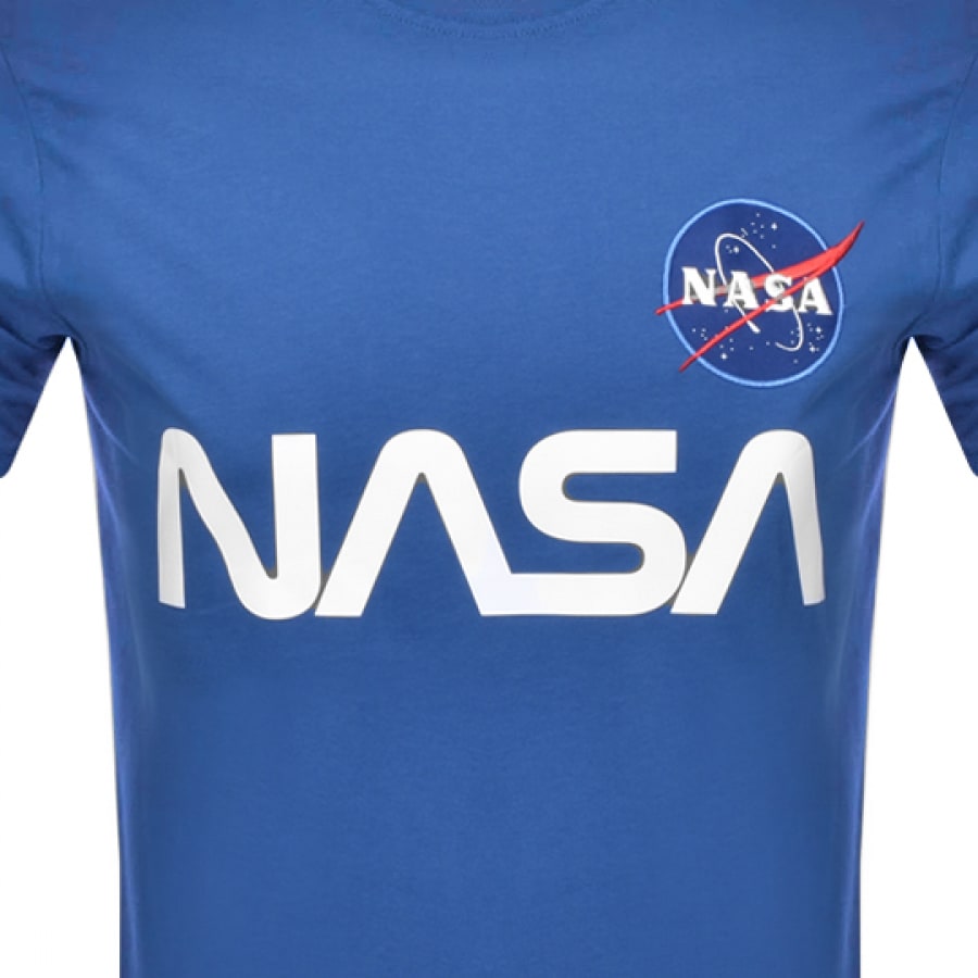 Alternative Image for ProductAlpha Industries Nasa Reflective T Shirt Blue3